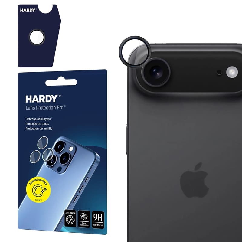 3mk HARDY Lens Protection Pro - Camera Lens Glass for iPhone Air (Black)
