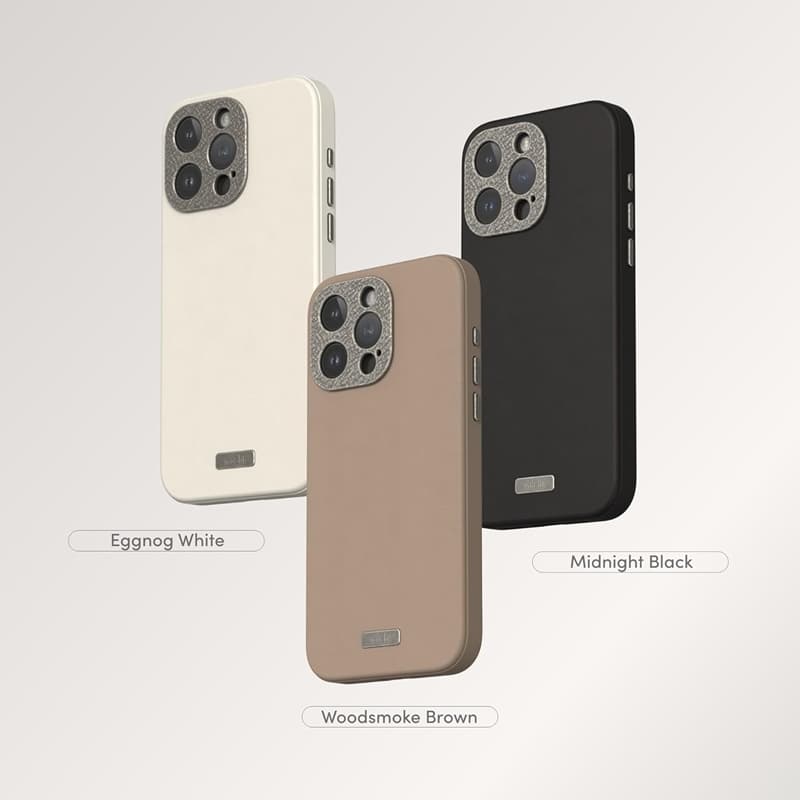 Moshi Napa MagSafe - Leather case for iPhone 15 Pro Max (Eggnog White) 4