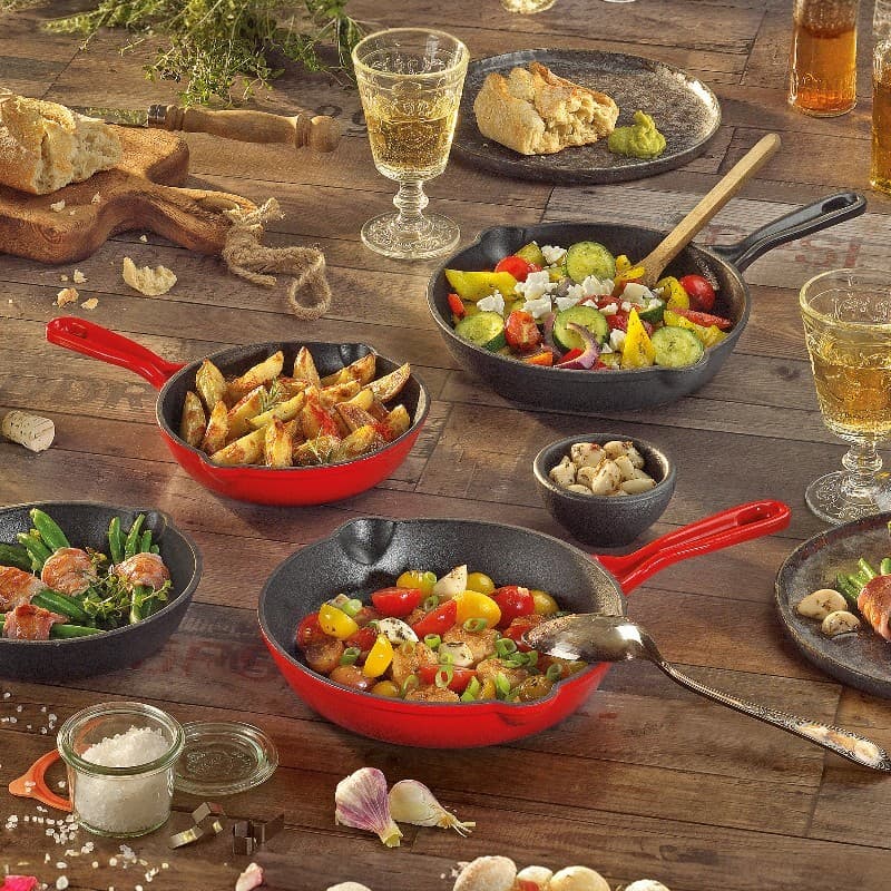 Küchenprofi Provence – Cast iron frying pan with spout, diameter 20 cm (black) 2