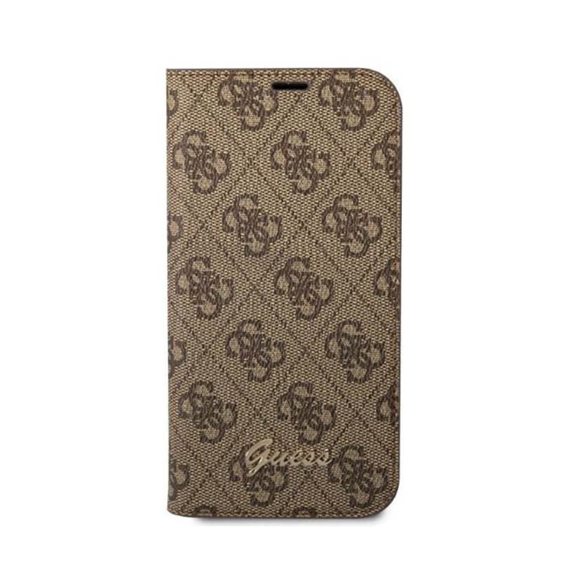 Guess 4G Metal Camera Outline Booktype Case - Case for iPhone 14 (Brown) 3