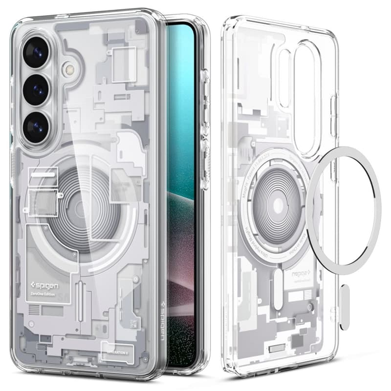 Spigen Ultra Hybrid Mag MagSafe - Case for Samsung Galaxy S26 (Zero One White) 2