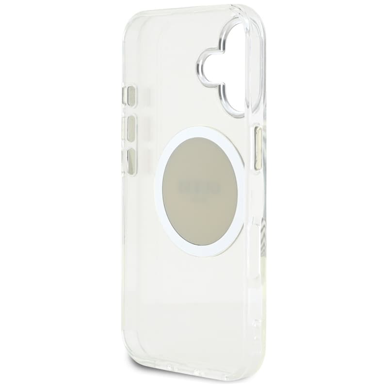 Guess IML Metal Colored Circle Classic Logo MagSafe - Case for iPhone 16 (gray) 7