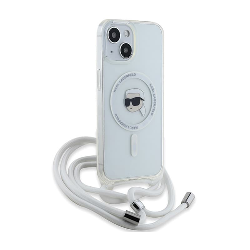 Karl Lagerfeld Crossbody IML Karl Head MagSafe - iPhone 15 / 14 / 13 Case (Transparent) 3