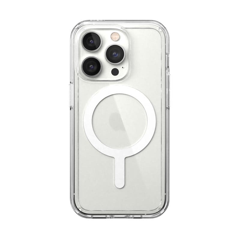 Speck Gemshell + MagSafe - Case for iPhone 14 Pro with half MICROBAN (Clear) 6