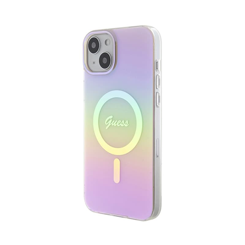 Guess IML Iridescent MagSafe - iPhone 15 Plus Case (pink) 2
