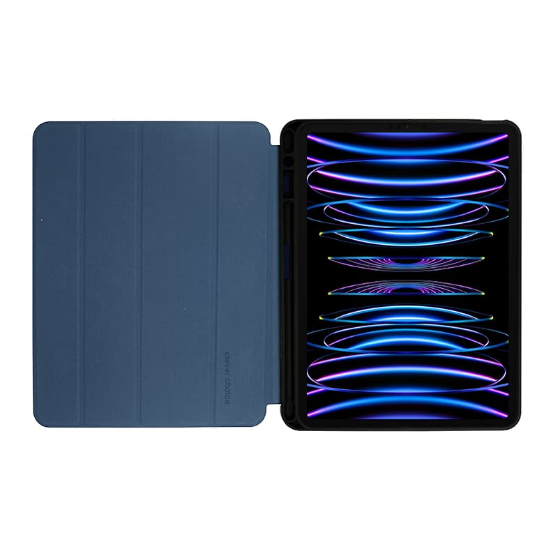 Crong FlexFolio – iPad Air 11” (2026-2024) / iPad Air 10.9” (5th-4th gen.) / iPad Pro 11" (2022-2021) Case with Apple Pencil (Blue) 2