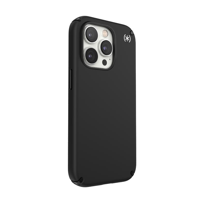 Speck Presidio2 Pro - Antibacterial iPhone 14 Pro Case (Black / Black / White) 4