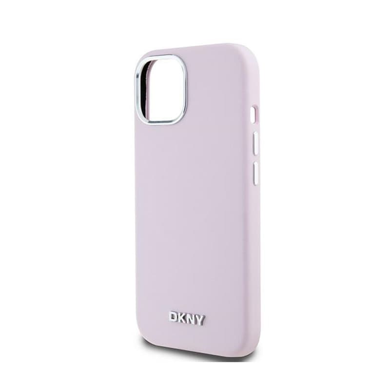 DKNY Liquid Silicone Small Metal Logo MagSafe - Case for iPhone 15 / 14 / 13 (pink) 6