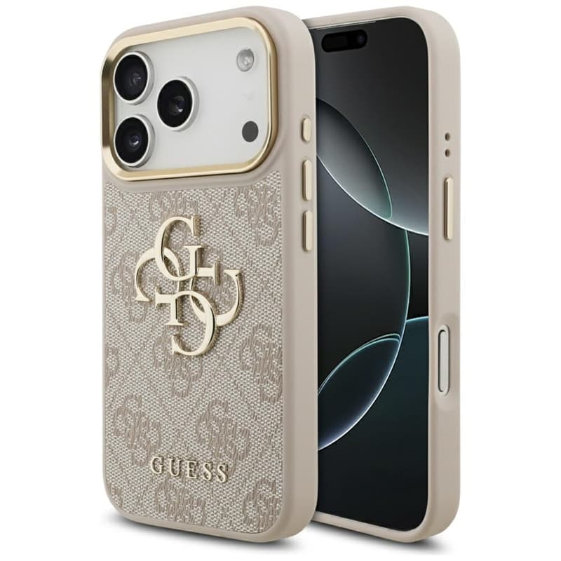 Guess 4G Big 4G Classic Logo - Case iPhone 17 Pro (Pink / Gold) 1