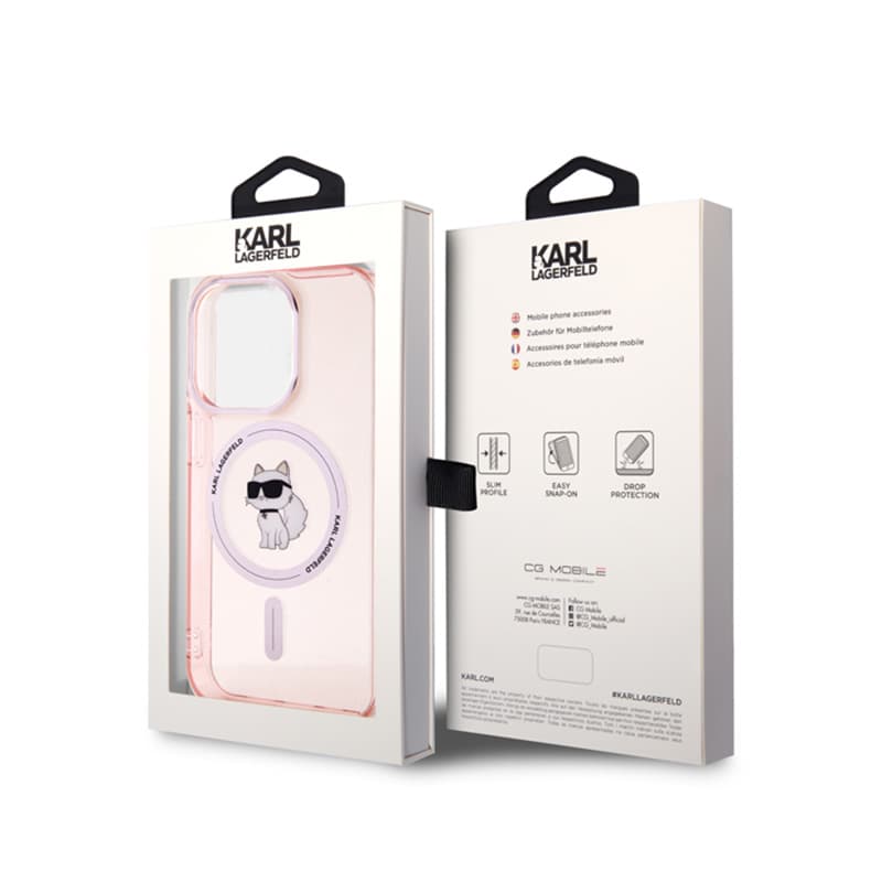 Karl Lagerfeld IML Choupette MagSafe - Case for iPhone 15 Pro (pink) 8