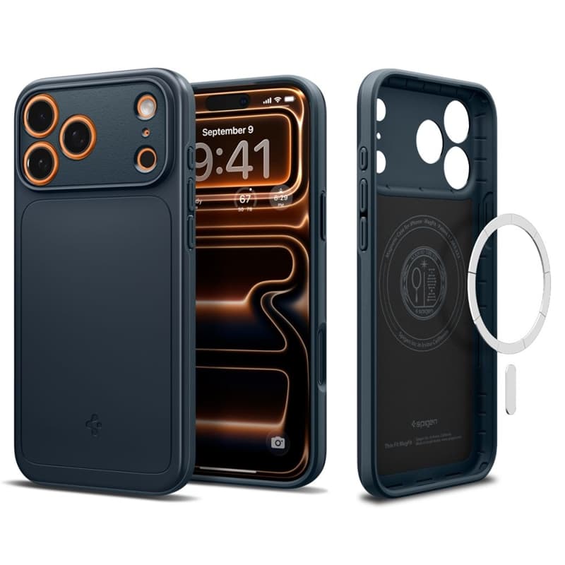 Spigen Thin Fit Mag MagSafe - Case for iPhone 17 Pro Max (Metal Slate) 1