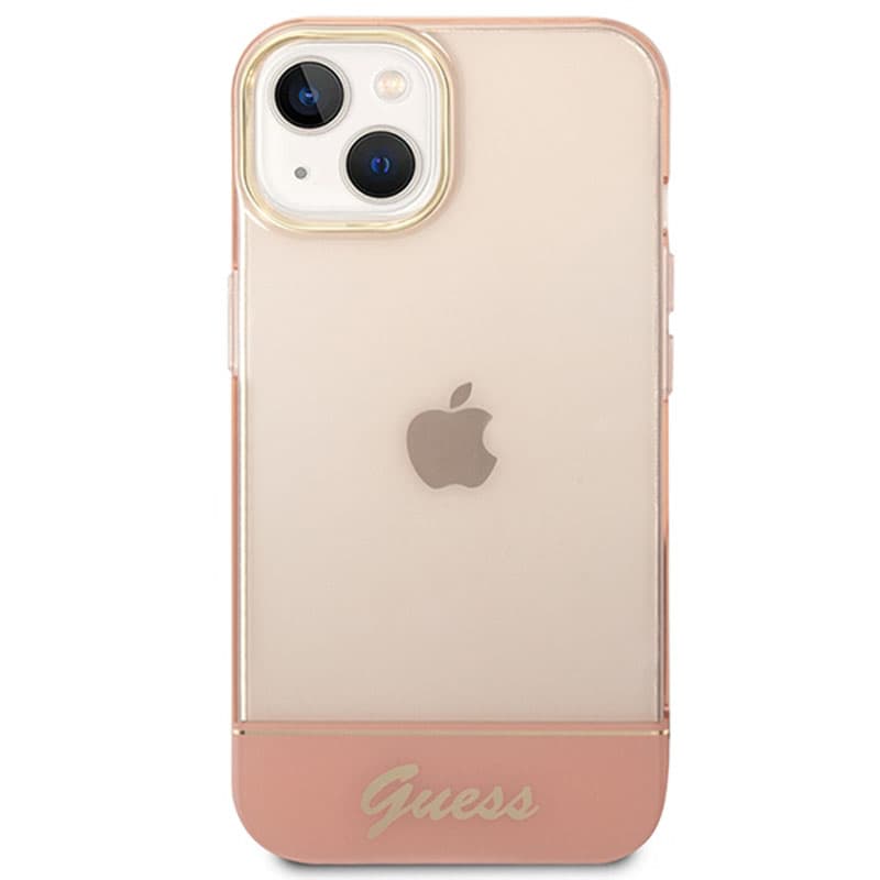 Guess Translucent - Case for iPhone 14 Plus (Pink) 3