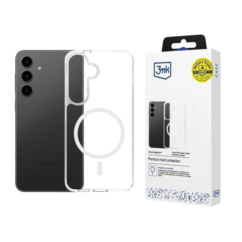 3mk Armor MagCase - Case for Samsung Galaxy A17 4G/5G (Transparent) 3