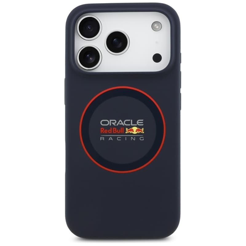 Red Bull Silicone Red Ring MagSafe - iPhone 17 Pro Case (Navy Blue) 3