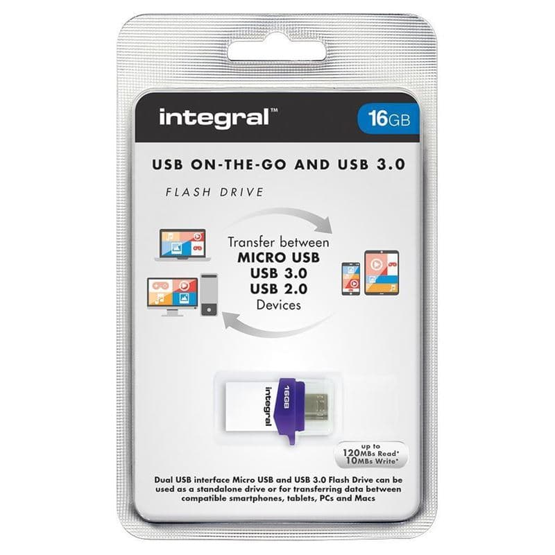 Integral Micro Fusion Flash Drive 16 GB 1