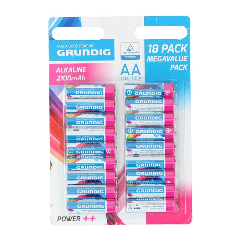 Grundig - Set of alkaline batteries AA / LR6 1.5V 18 pcs. 1