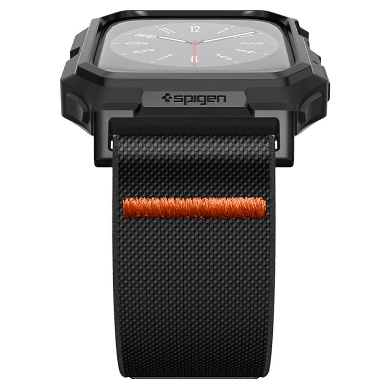 Spigen Lite Fit "Pro" - Case with strap for Apple Watch 4/5/6/7/8/9/SE 44/45 mm (Matte Black) 6