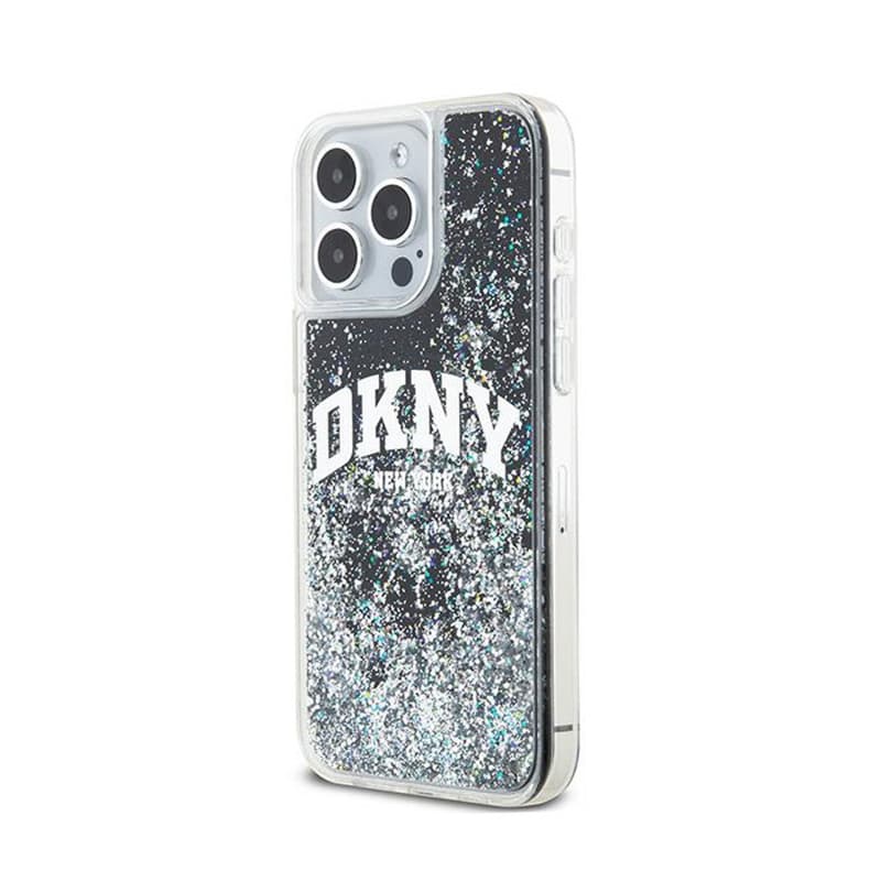 DKNY Liquid Glitter Big Logo - Case for iPhone 14 Pro Max (black) 2
