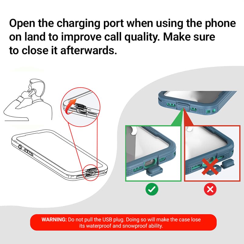 Crong Seal Cover - IP68 Waterproof Case for iPhone 17 (Marine) 8