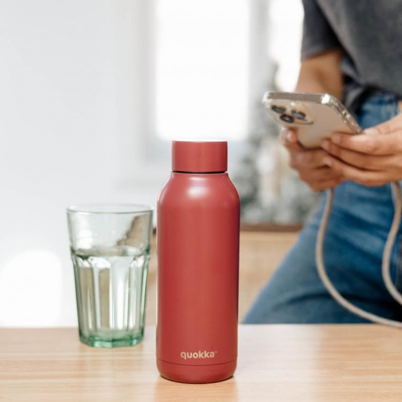 Quokka Solid - Stainless Steel Thermal Bottle 510 ml (Firebrick Red) 5
