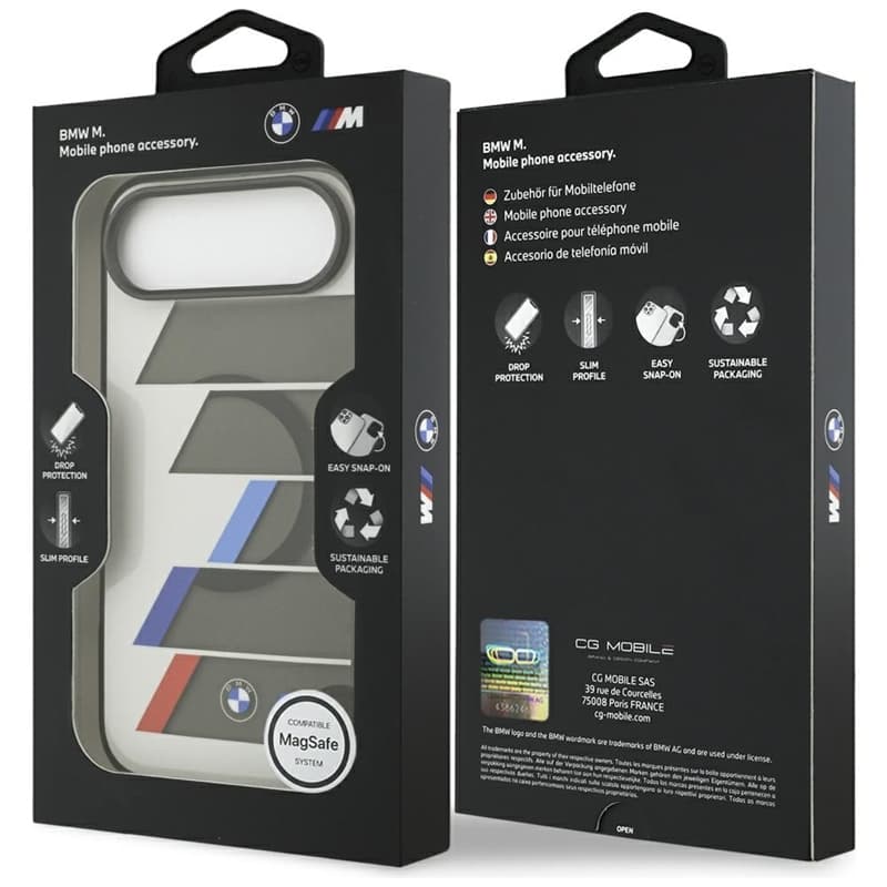 BMW M IML Metal Buttons Tricolor Lines MagSafe - Case iPhone Air (anthracite) 8