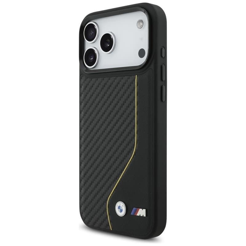BMW M Carbon Line & Logo MagSafe - Case iPhone 17 Pro Max (yellow) 2