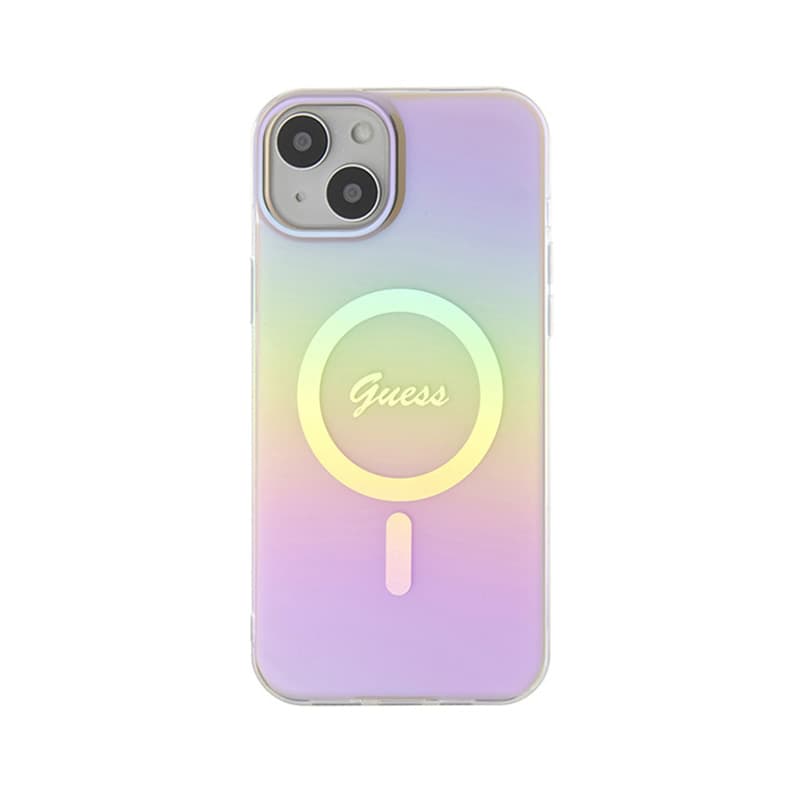 Guess IML Iridescent MagSafe - iPhone 15 Plus Case (pink) 3