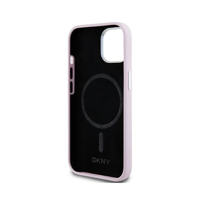 DKNY Liquid Silicone Small Metal Logo MagSafe - Case for iPhone 15 / 14 / 13 (pink) 7