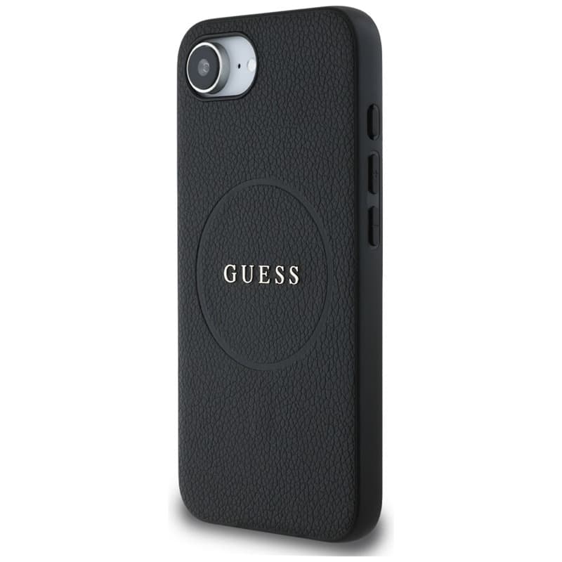 Guess Grained Ring MagSafe - Case for iPhone 16e (black) 2