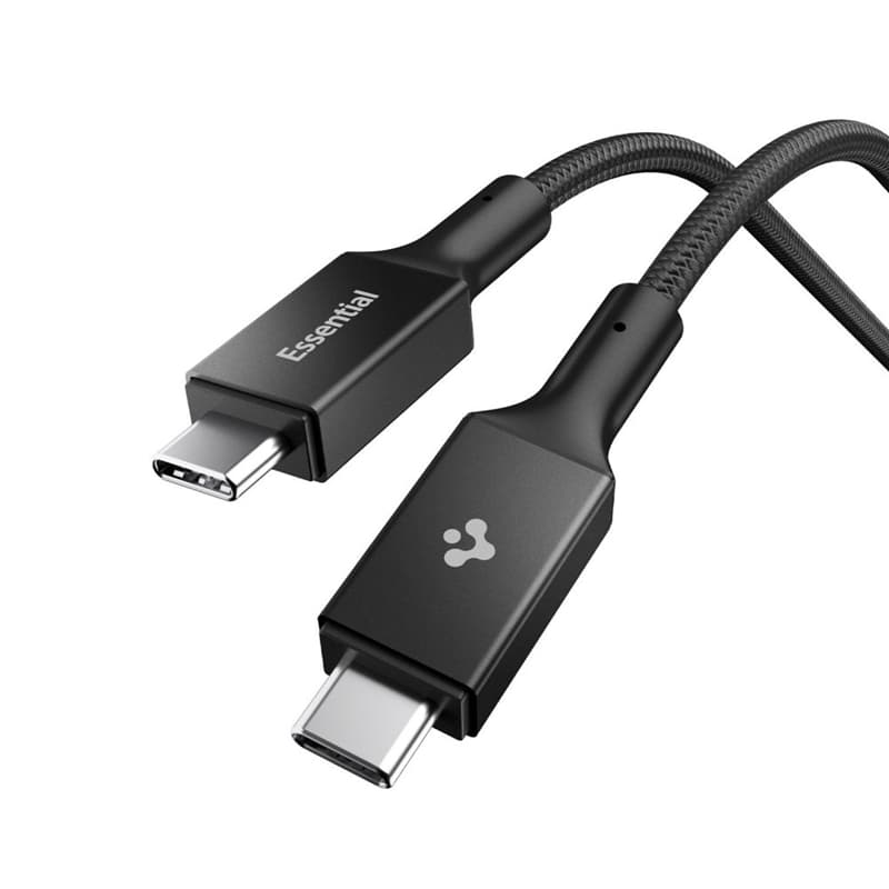 Spigen EB24015CC Essential - USB-C to USB-C PD Cable 240W 1.5m (Black) 1