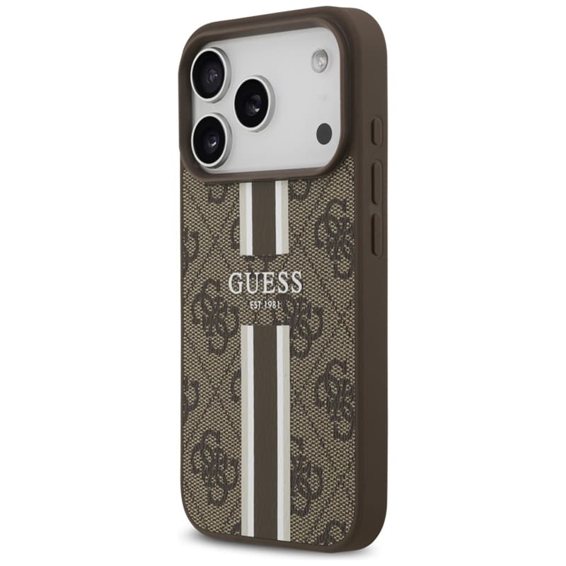Guess 4G Printed Stripes MagSafe - Case iPhone 17 Pro (brown) 2