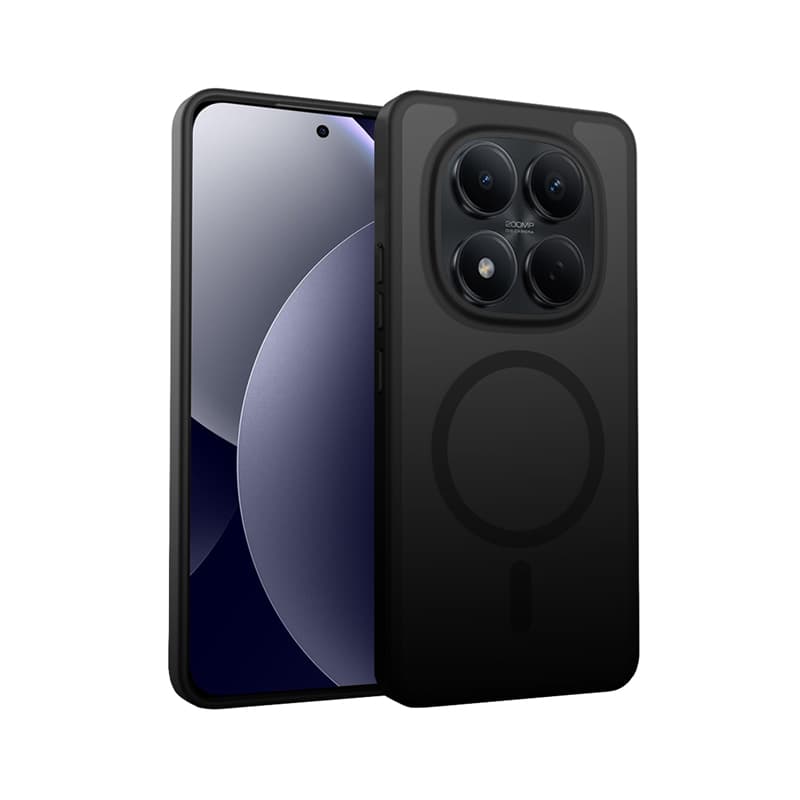 Crong Hybrid Matte Magnetic - MagSafe Xiaomi Redmi Note 15 Pro Case (Black)