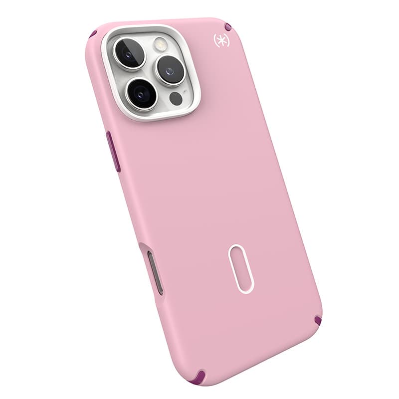 Speck Presidio2 Pro ClickLock & MagSafe - iPhone 16 Pro Max Case (Wednesday Pink / Boysenberry Purple / White) 7