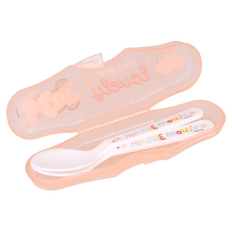 Minnie Mouse - 2 feeding spoon + case (Indigo dreams) 2