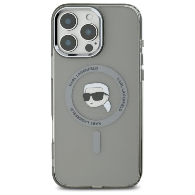 Karl Lagerfeld IML Metal Karl Head MagSafe - Case for iPhone 16 Pro Max (black) 3