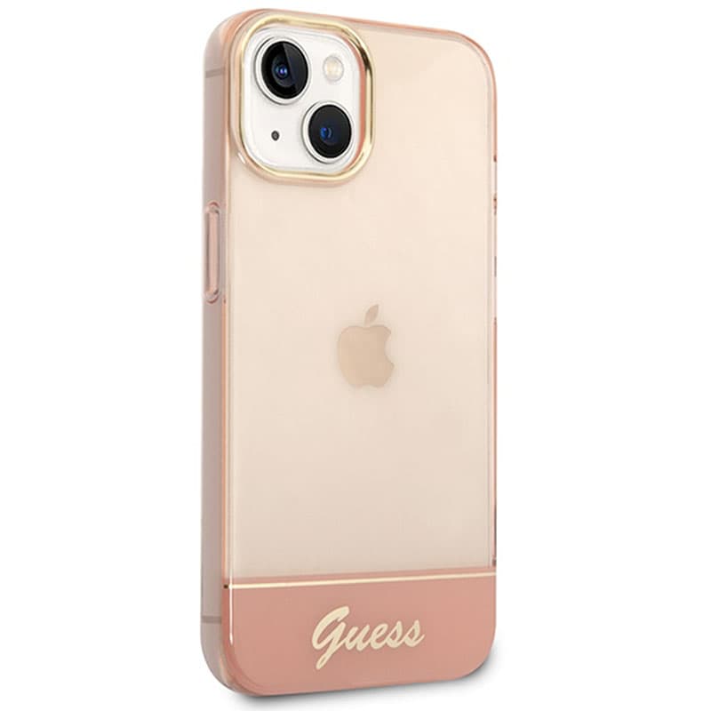 Guess Translucent - Case for iPhone 14 Plus (Pink) 4