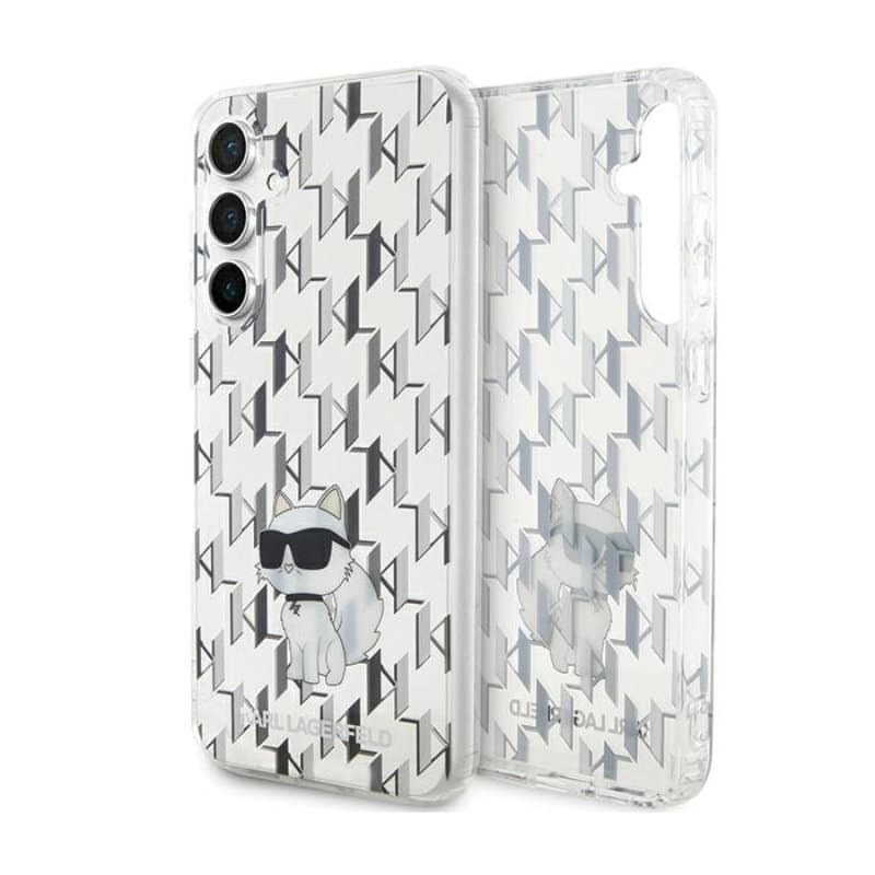 Karl Lagerfeld Monogram Choupette - Samsung Galaxy S23 FE Case (transparent) 1