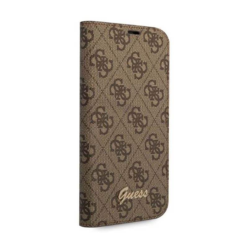Guess 4G Metal Camera Outline Booktype Case - Case for iPhone 14 (Brown) 5