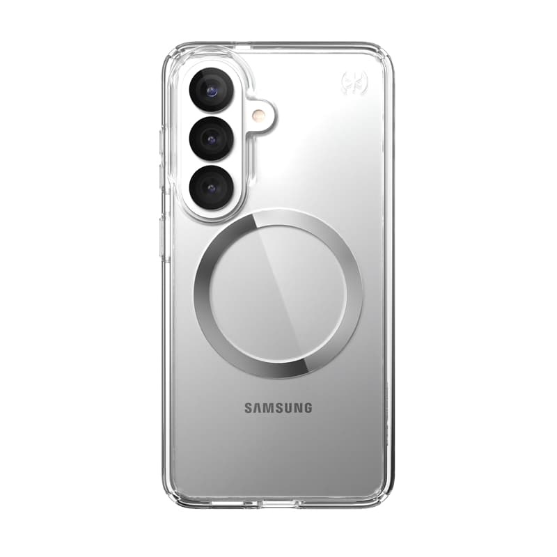 Speck Presidio Perfect-Clear Magnet - Samsung Galaxy S26 MagSafe Case (Clear/Clear/Silver) 8