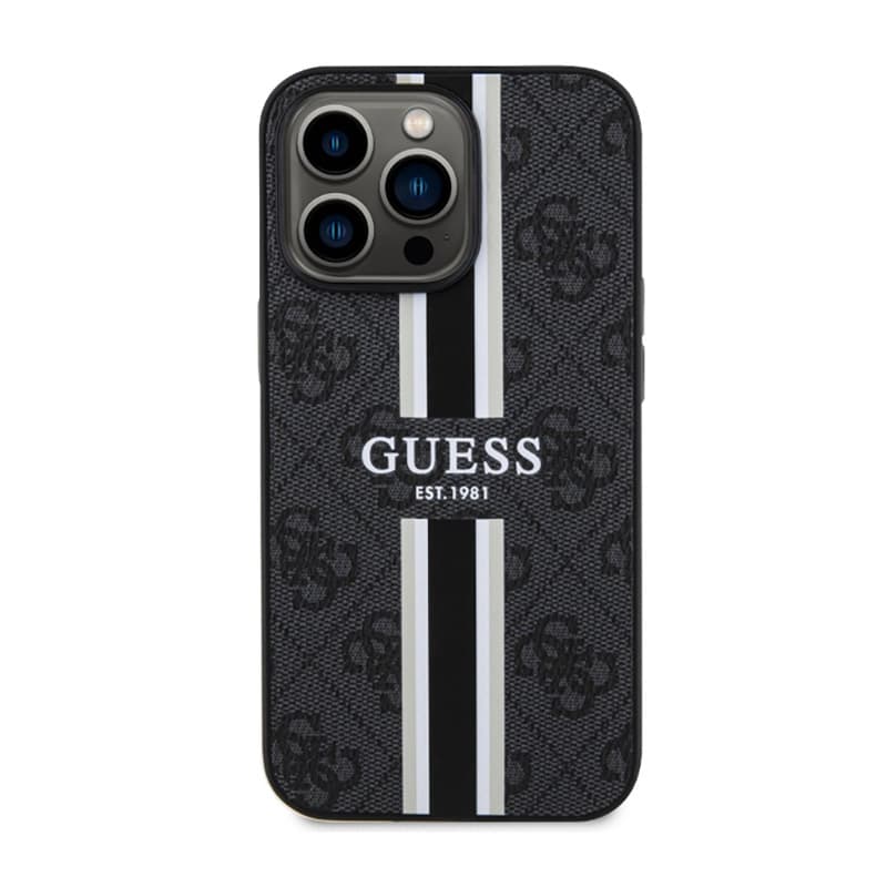 Guess 4G Printed Stripes MagSafe - Case for iPhone 13 Pro Max (Black) 3