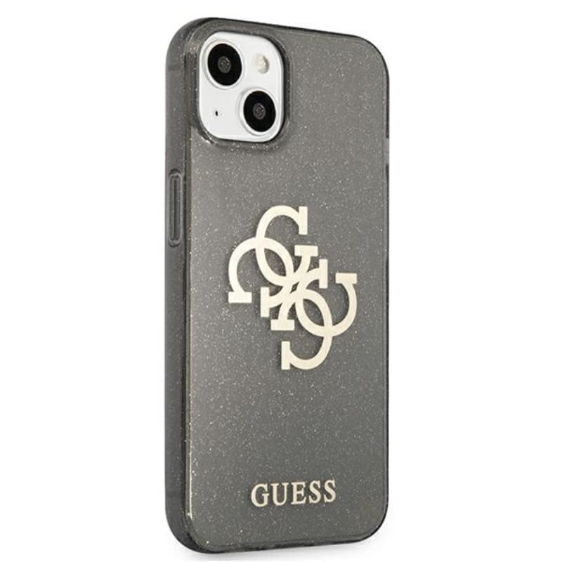 Guess Glitter 4G Big Logo - Case for iPhone 13 mini (Black) 4