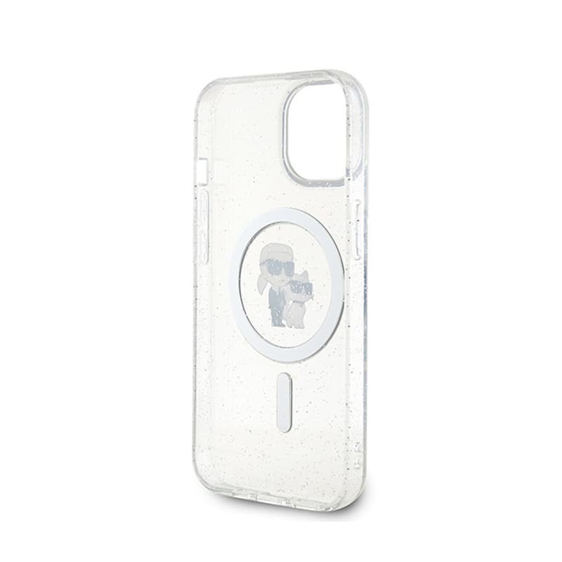 Karl Lagerfeld Karl & Choupette Glitter Magsafe - Case for iPhone 15 (Transparent) 7