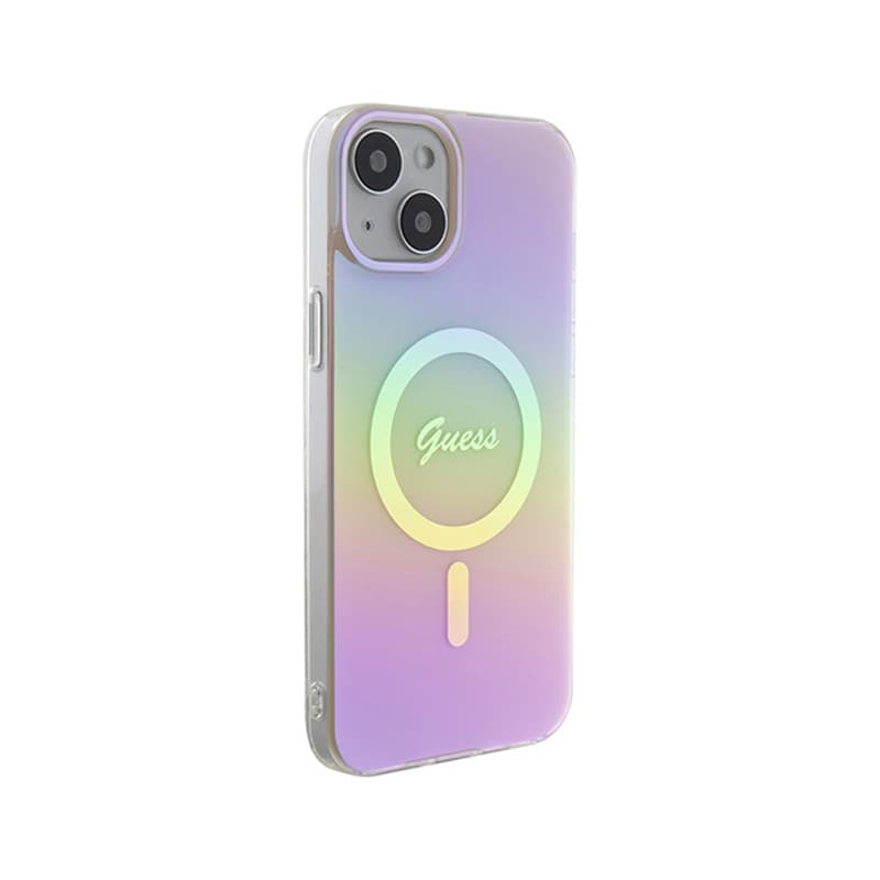 Guess IML Iridescent MagSafe - iPhone 15 Plus Case (pink) 4