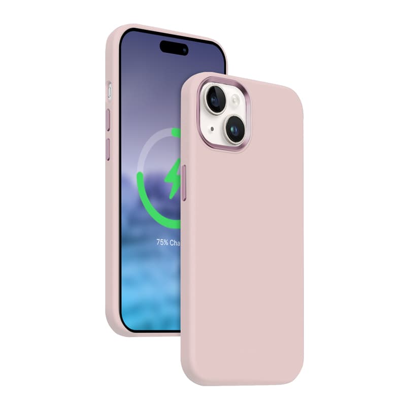 Crong Color Cover LUX Magnetic - iPhone 15 MagSafe Case (Pink)