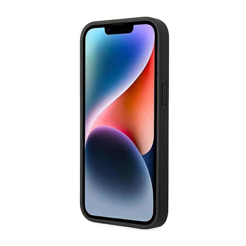 BMW Leather Carbon Blue Line - Case for iPhone 14 Plus (Black) 5