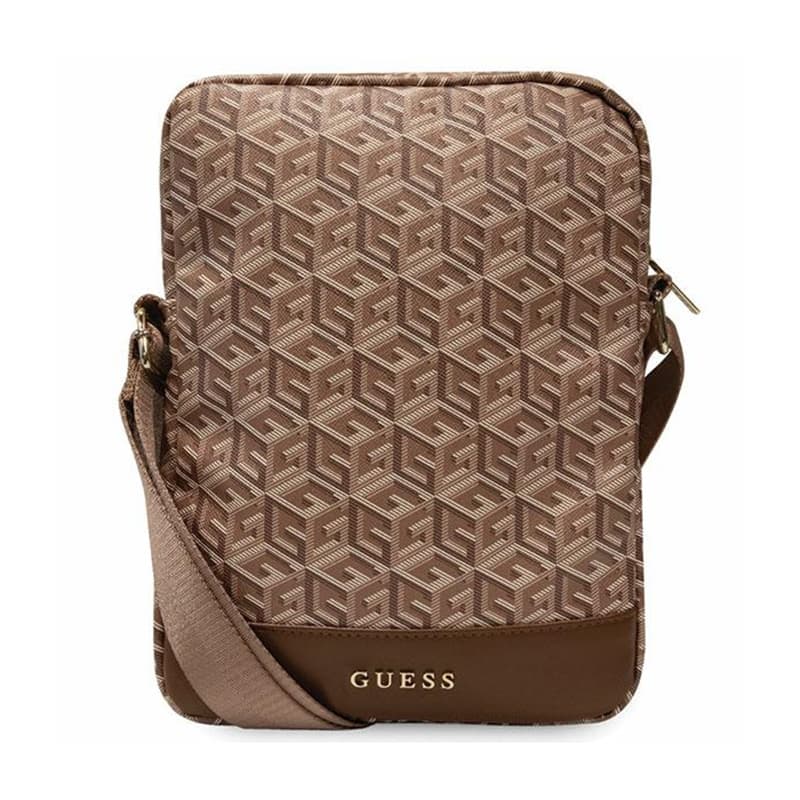 Guess GCube Stripe Tablet Bag - 10" Tablet bag (Brown) 1