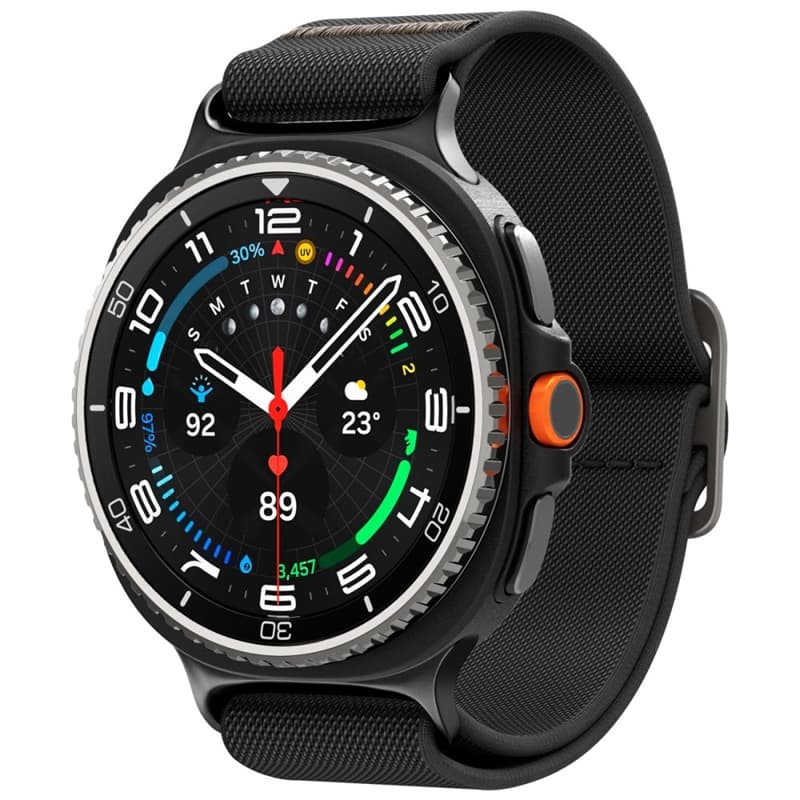 Spigen Fit Lite - Strap for Samsung Galaxy Watch 8 / 8 Classic 40 / 44 / 46 mm (Black) 7