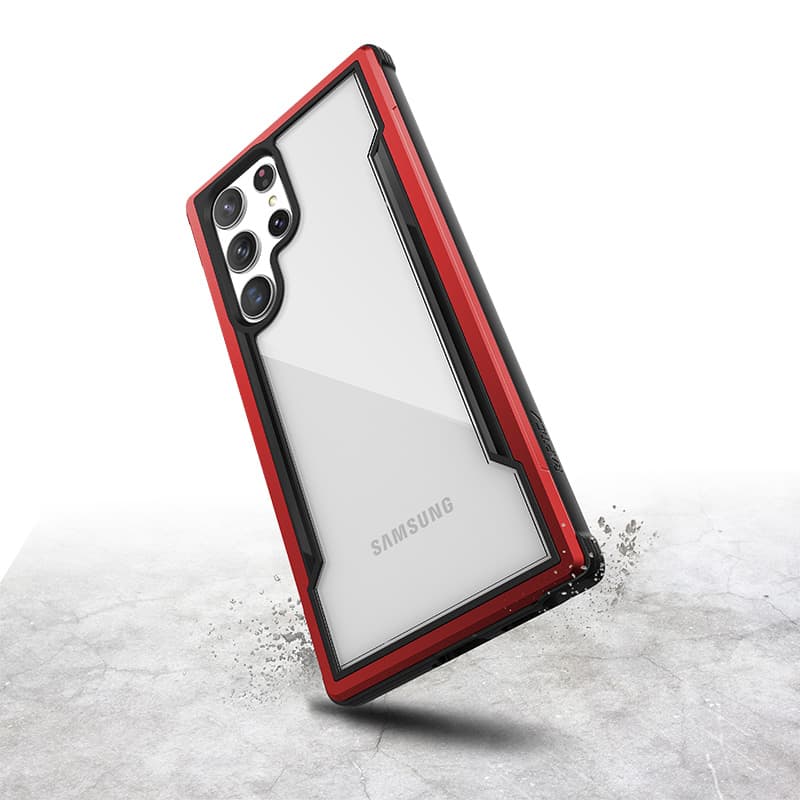 X-Doria Raptic Shield Pro - Case for Samsung Galaxy S22 Ultra 5G (Antimicrobial Protection) (Red) 2