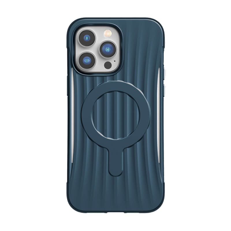X-Doria Raptic Clutch MagSafe - Biodegradable case for iPhone 14 Pro Max (Drop-Tested 3m) (Marine Blue) 3