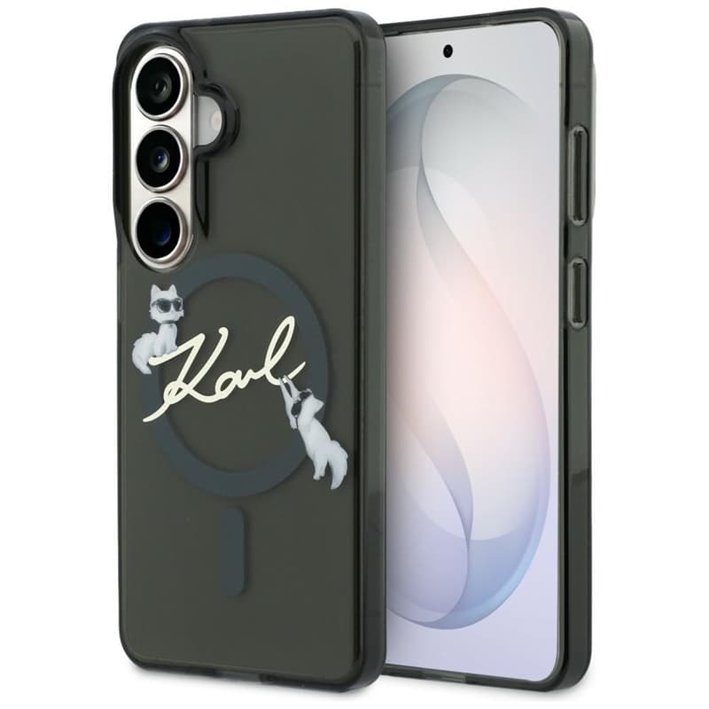 Karl Lagerfeld IML KC Script MagSafe - Samsung Galaxy S26 Case (Black) 1